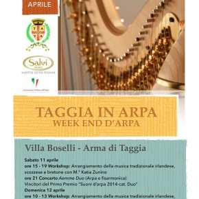 “Taggia In Arpa” week end con l’arpa 11 e 12 aprile