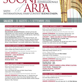 Il programma del Concorso e del Festival Suoni D’Arpa