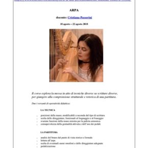 Masterclass di Cristiana Passerini